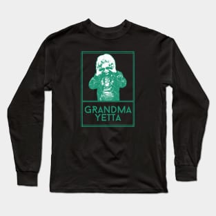 Grandma yetta\\retro fan artwork Long Sleeve T-Shirt